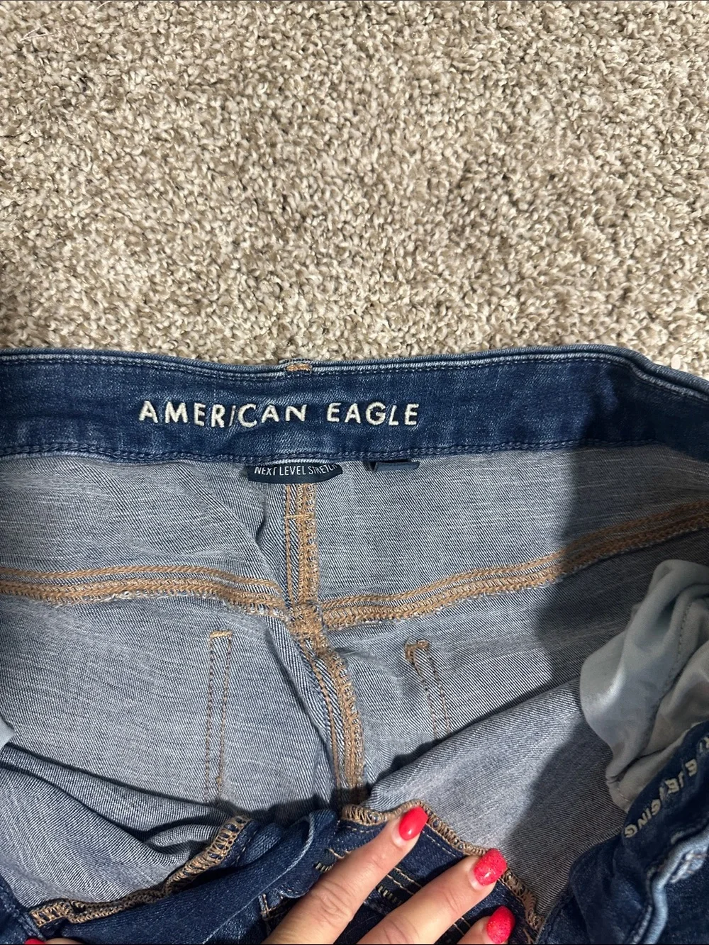 American Eagle Outfitters Dark Blue Skinny Jeans